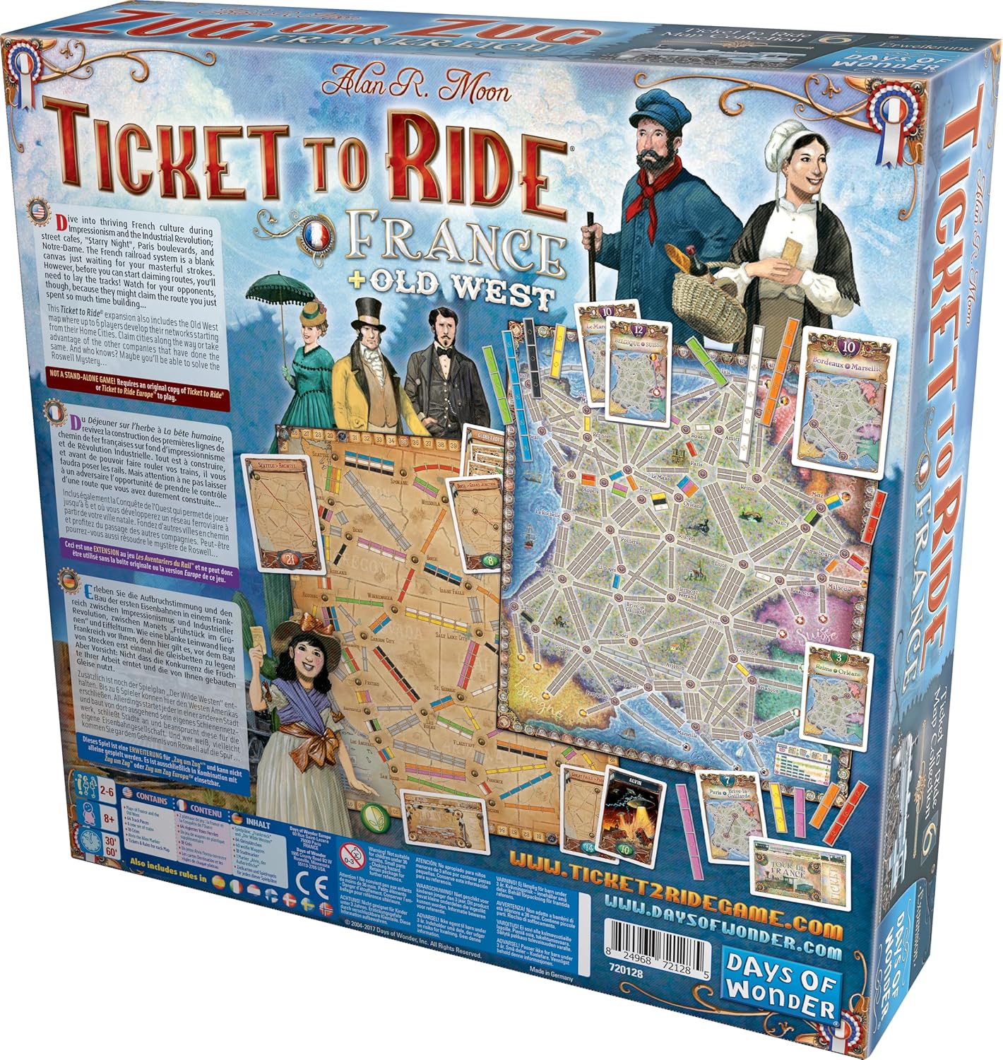 TICKET TO RIDE: MAP #6 - FRANCE / OLD WEST - WiredVillage Games - Wiredvillage Games