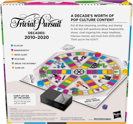 Trivial Pursuit: Decades 2010 to 2020 - WiredVillage Games - Outset Media