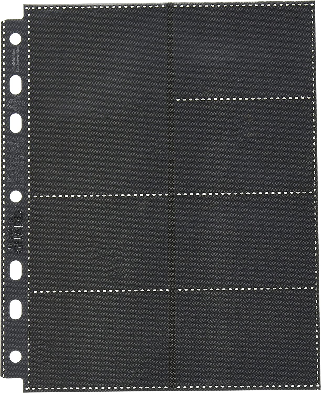 Ultimate Guard Pages 14 Pocket Stand Card Sleeves (10 Piece), Black, Mini - WiredVillage Games - Wiredvillage Games