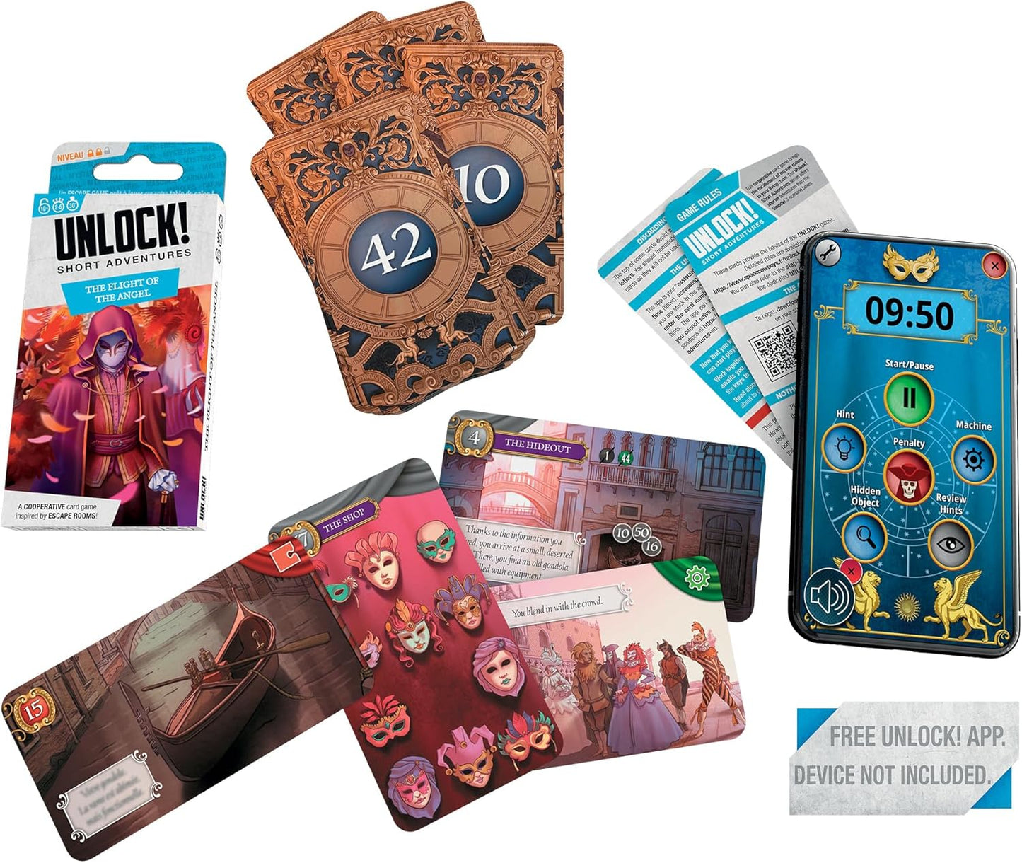 UNLOCK! - SHORT ADVENTURE #3: THE FLIGHT OF THE ANGEL - 1 PACK - WiredVillage GamesSpace Cowboys