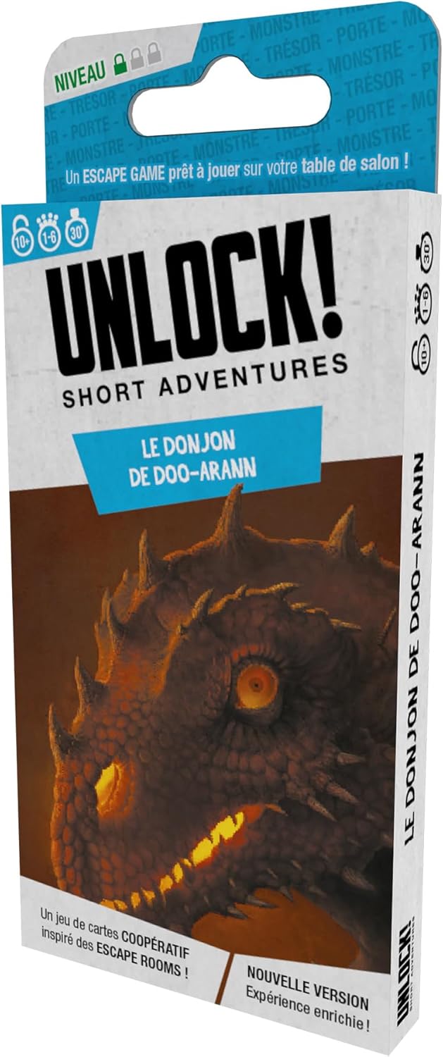 UNLOCK! - SHORT ADVENTURE #4: DOO - ARANN'S DUNGEON - 1 PACK - WiredVillage GamesWiredvillage Games