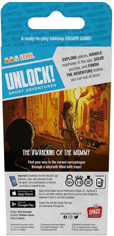 UNLOCK! Short Adventures 2: The Awakening of The Mummy - WiredVillage Games - Space Cowboys