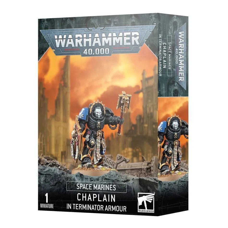 Warhammer 40,000 Space Marines Chaplain In Terminator Armour - WiredVillage Games - Games Workshop