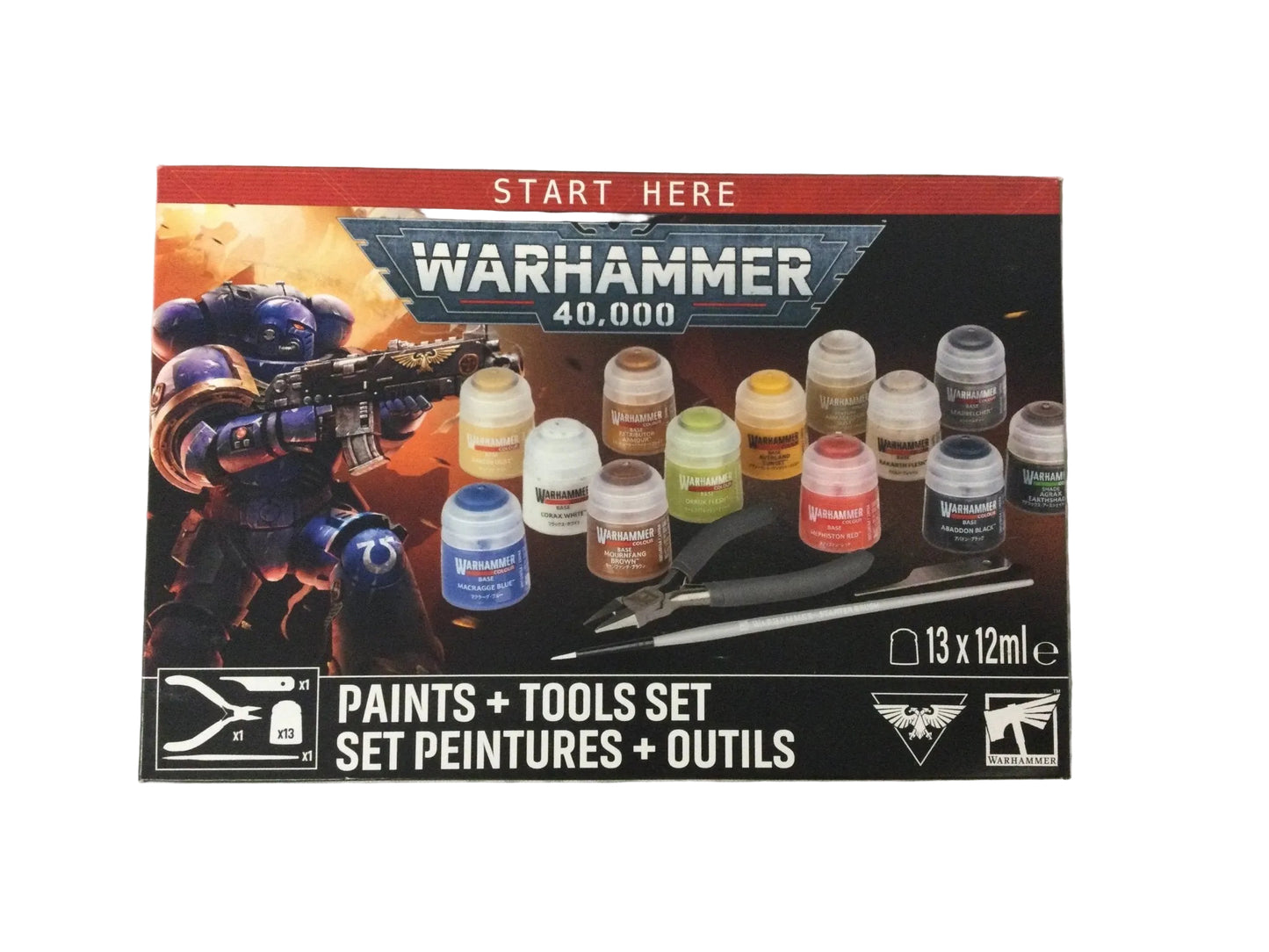 Warhammer 40k: Paints+Tools Set -