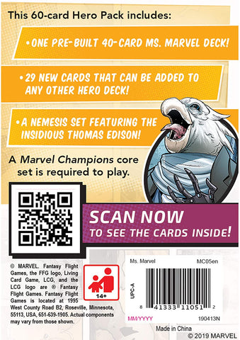 Marvel Champions The Card Game - Ms. Marvel Hero