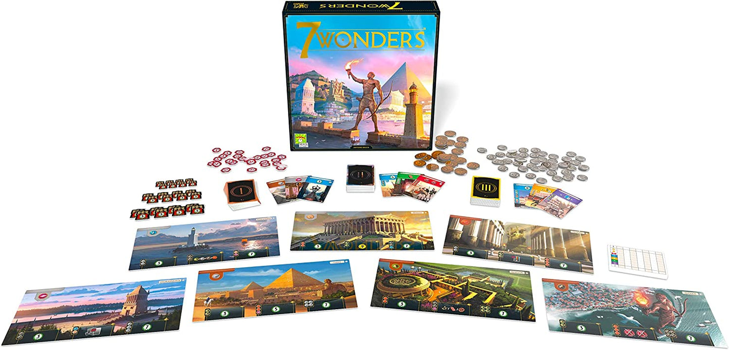 7 Wonders Board Game (New Edition) - WiredVillage Games - Repos Production