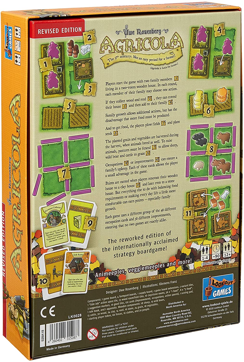 Agricola Board Game - WiredVillage GamesLookout Games