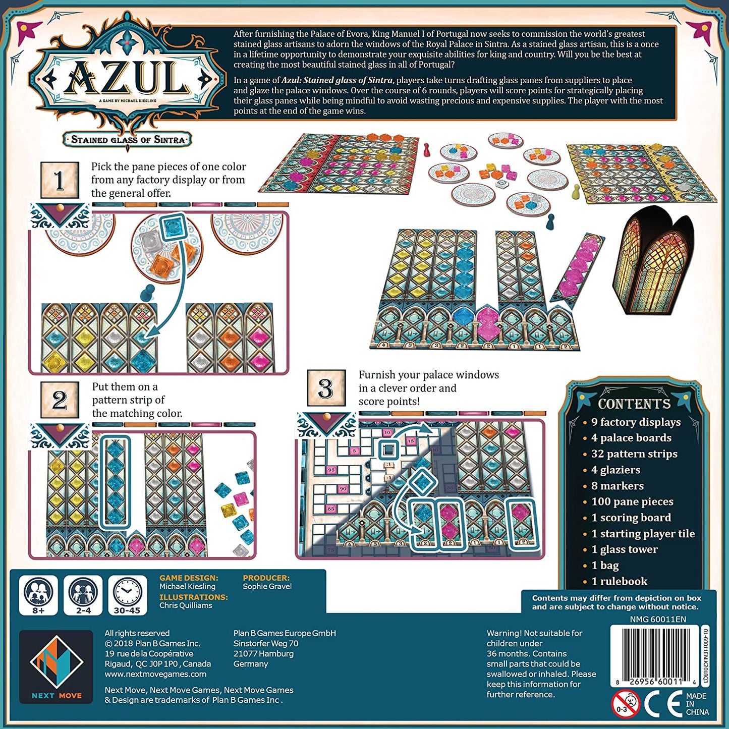 Azul Stained Glass of Sintra - WiredVillage Games - Next Move Games