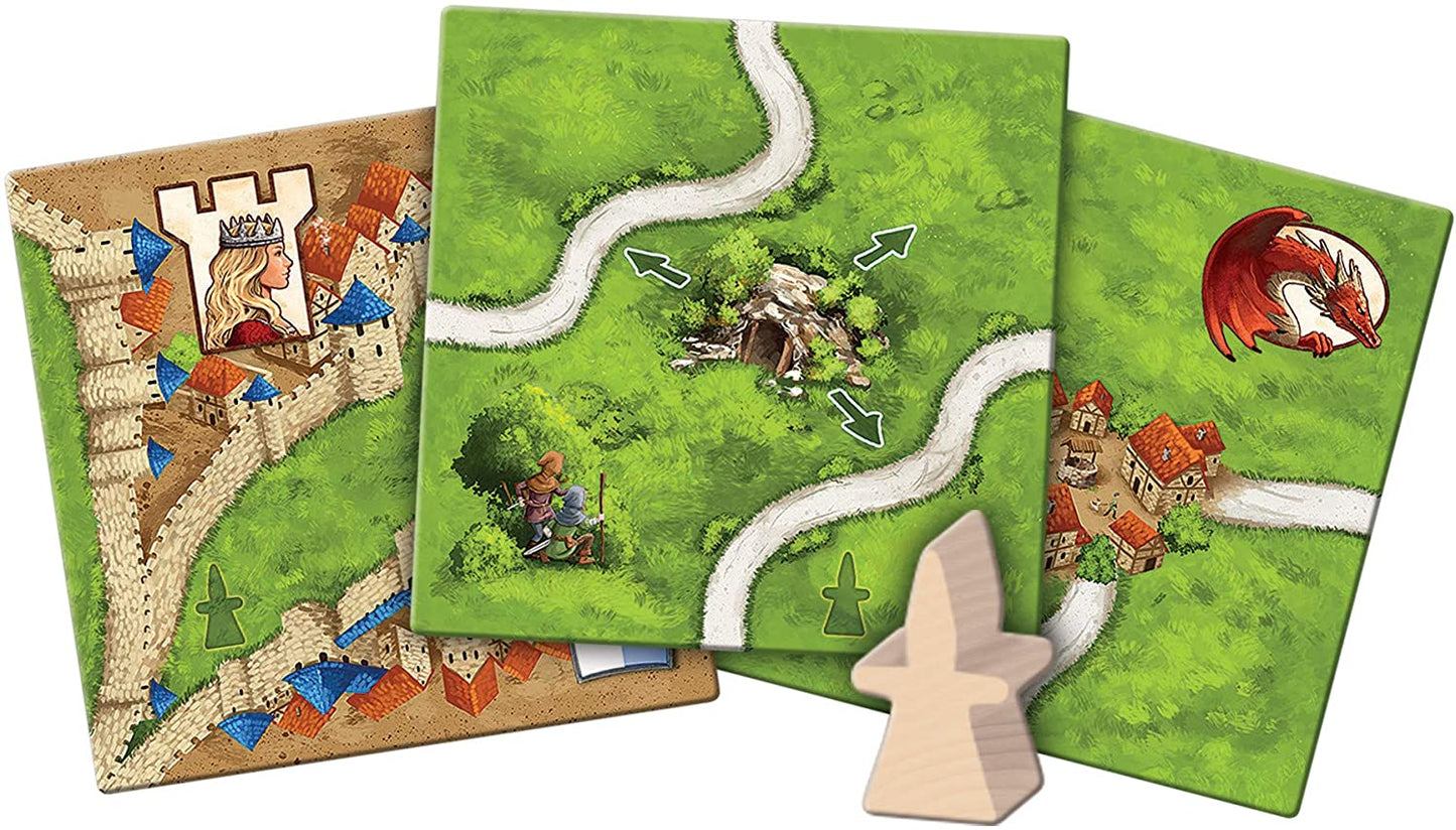 Carcassonne EXPANSION 3 : The Princess & The Dragon Board Game - WiredVillage Games - Z - Man Games