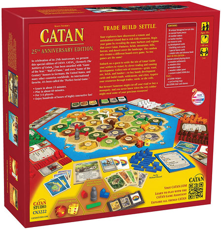 CATAN Board Game 25th Anniversary Edition - WiredVillage Games - Catan Studio