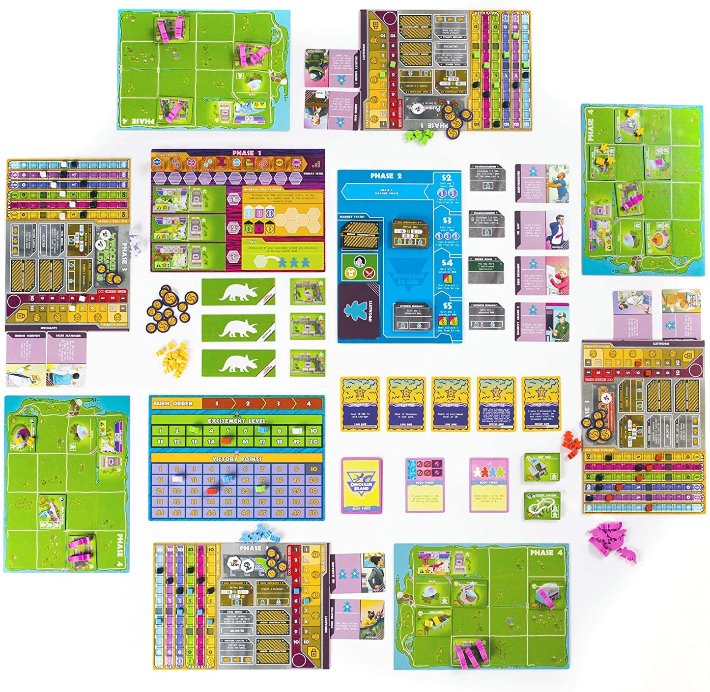 Dinosaur Island Family - Friendly Board Game - WiredVillage Games - Pandasaurus Games