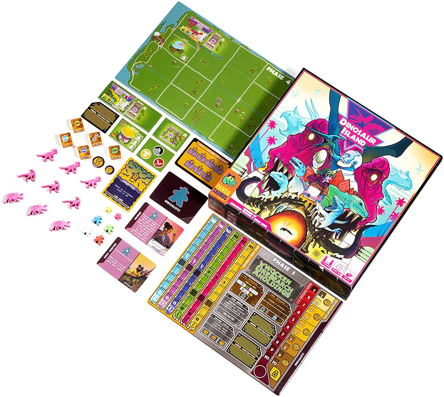 Dinosaur Island Family - Friendly Board Game - WiredVillage Games - Pandasaurus Games
