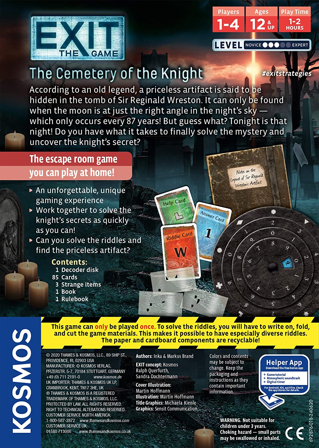 EXIT: The Cemetery of The Knight - WiredVillage Games - Thames & Kosmos