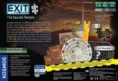 EXIT : The Sacred Temple Board Game - WiredVillage Games - Thames & Kosmos