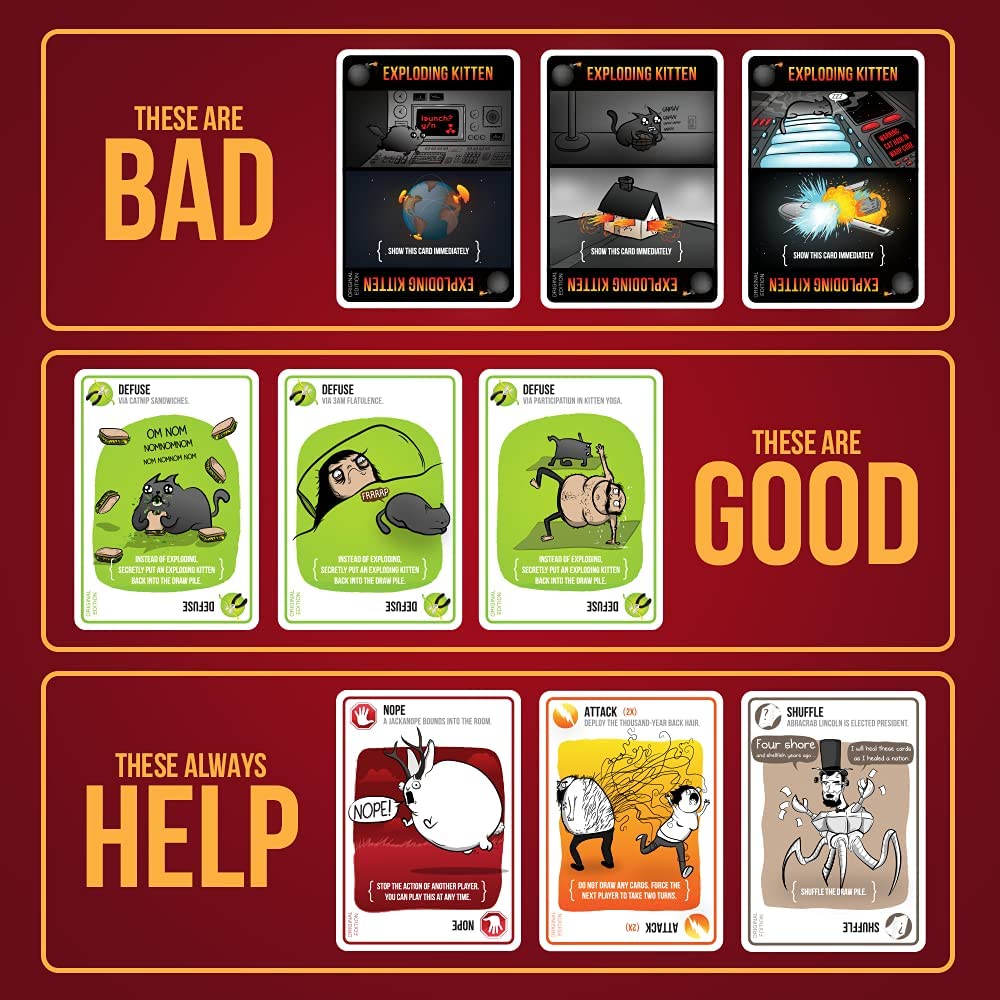 Exploding Kittens Board Game - WiredVillage Games - Exploding Kittens