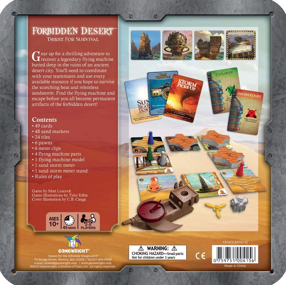 Forbidden Desert Board Game - WiredVillage Games - Gamewright