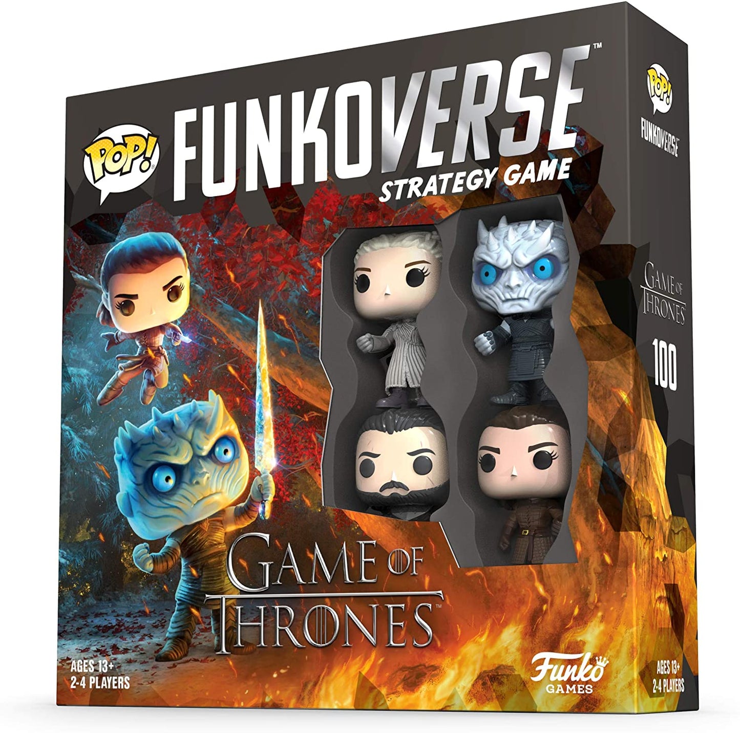Funkoverse Game of Thrones 100 Pop! Strategy Board Game - WiredVillage Games - Funko