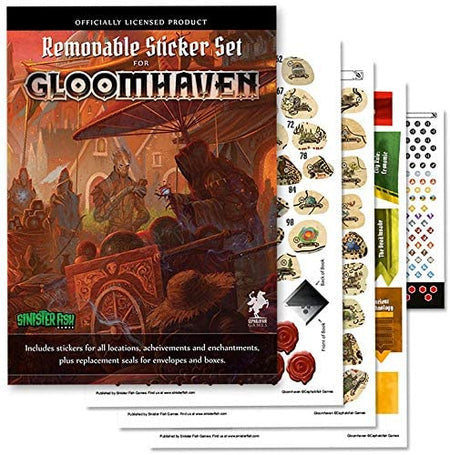 GLOOMHAVEN REMOVABLE STICKER SET - WiredVillage Games - Cephalofair Games