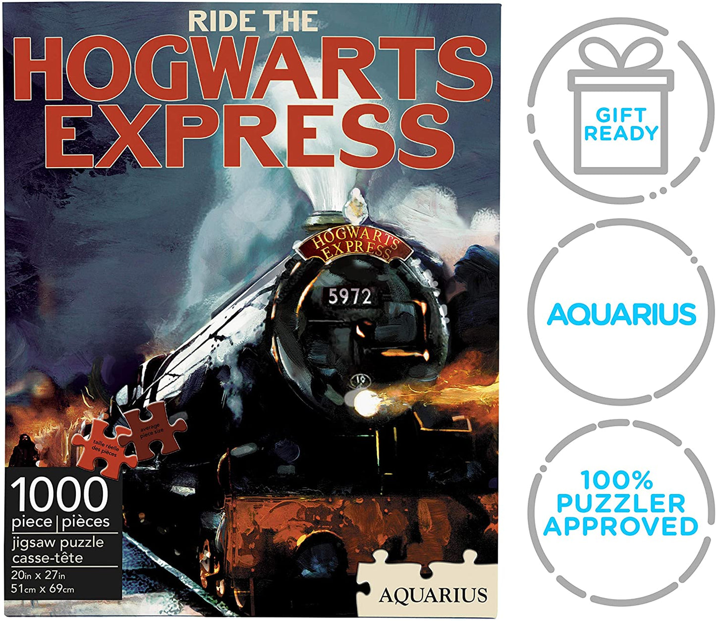 Harry Potter Hogwarts Express Train (1000 Piece Jigsaw Puzzle) - WiredVillage Games - Aquarius
