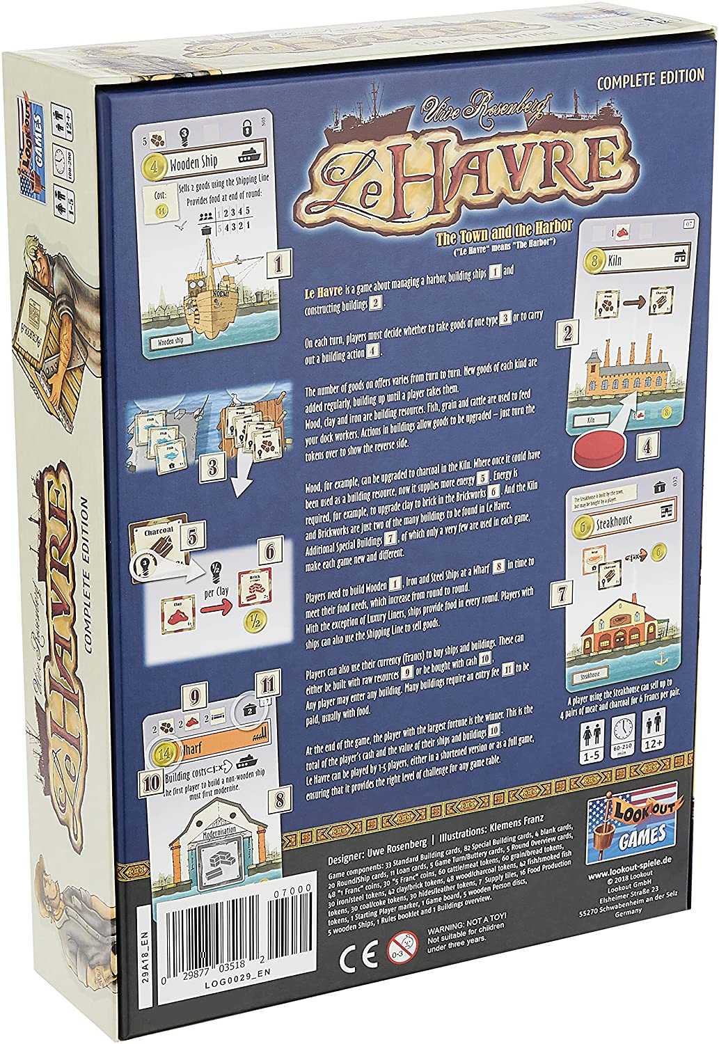 Le Havre Board Game - WiredVillage GamesLookout Games