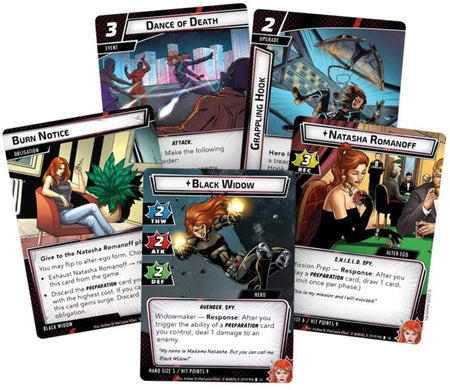 Marvel Champions The Card Game - Black Widow Hero - WiredVillage Games - Fantasy Flight Games