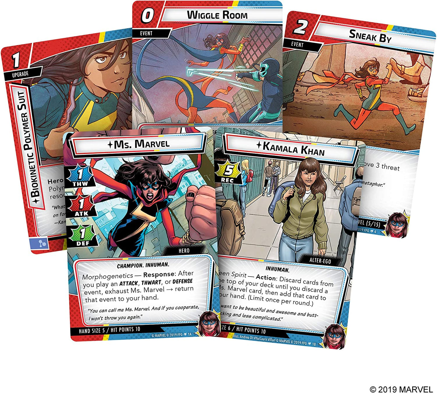 Marvel Champions The Card Game - Ms. Marvel Hero - WiredVillage Games - Fantasy Flight Games