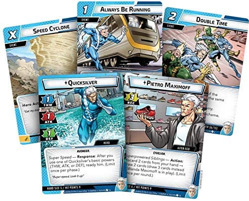 Marvel Champions The Card Game - Quicksilver Hero - WiredVillage GamesFantasy Flight Games