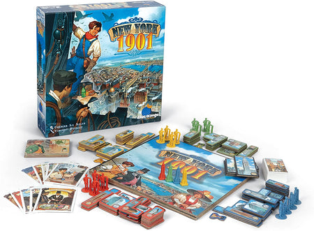 New York 1901 Board Game - WiredVillage Games - Blue Orange