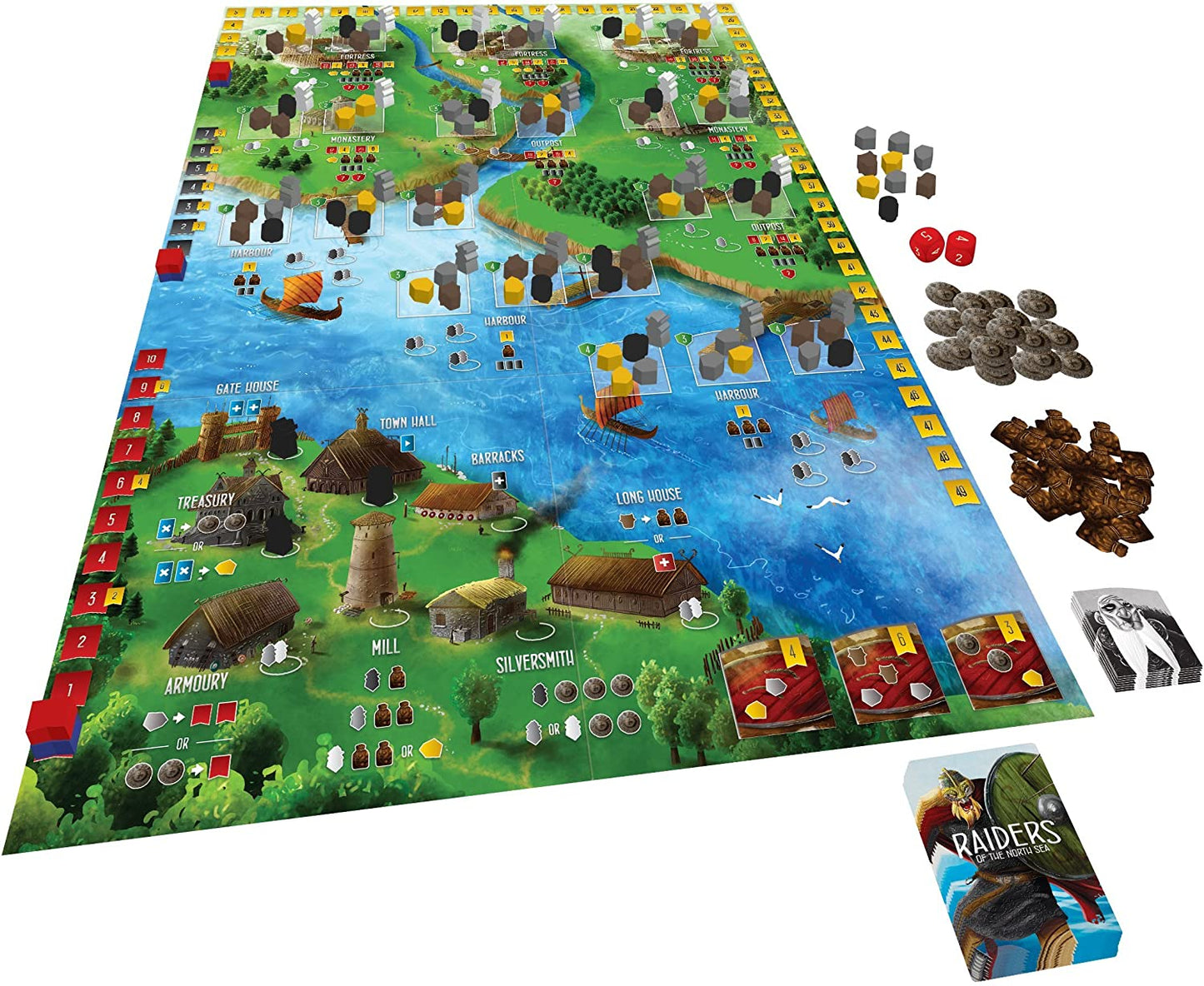 Raiders of The North Sea Board Game - WiredVillage Games - Renegade Game Studios