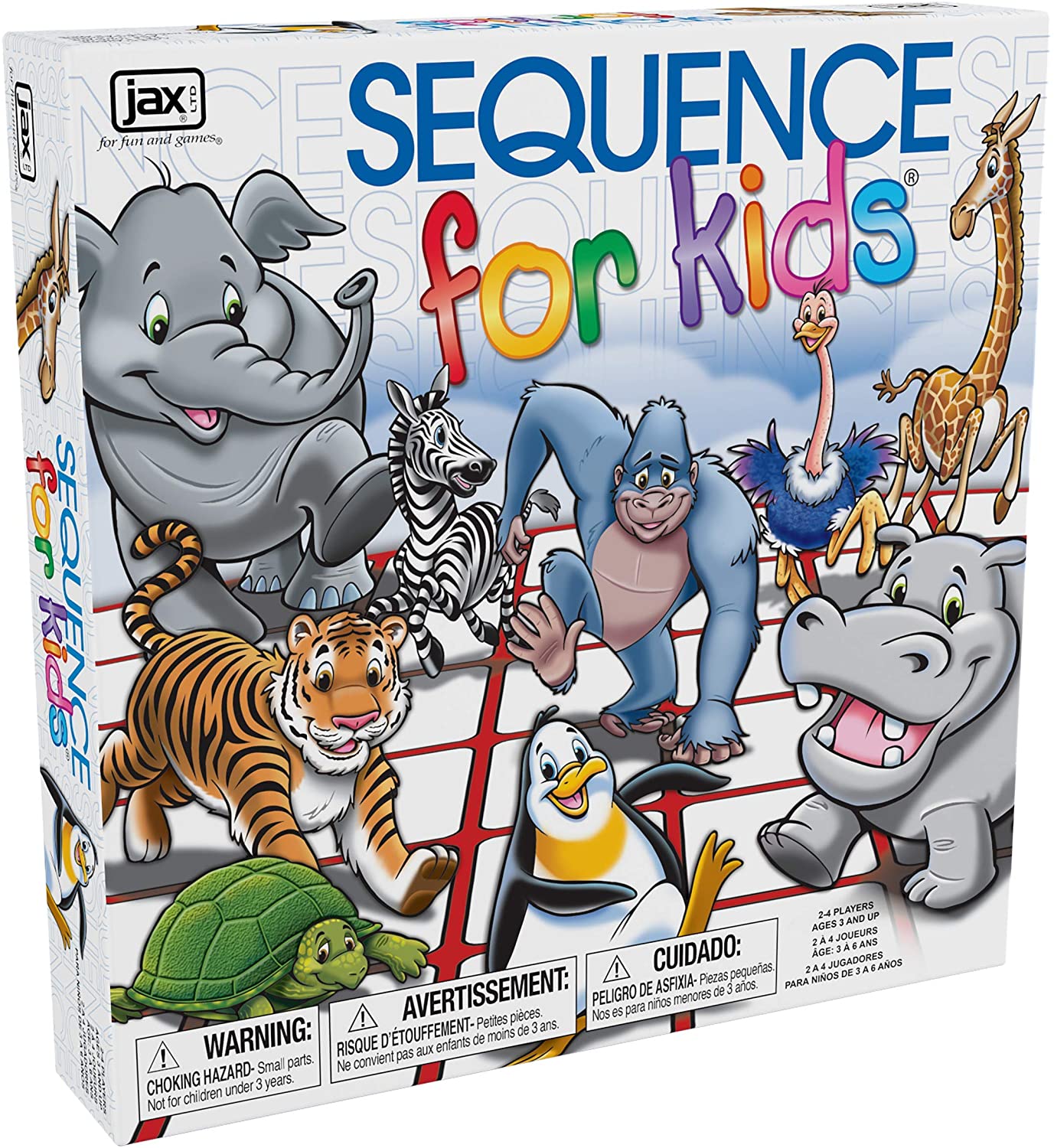 SEQUENCE for Kids Trilingual Board Game - WiredVillage Games - Jax