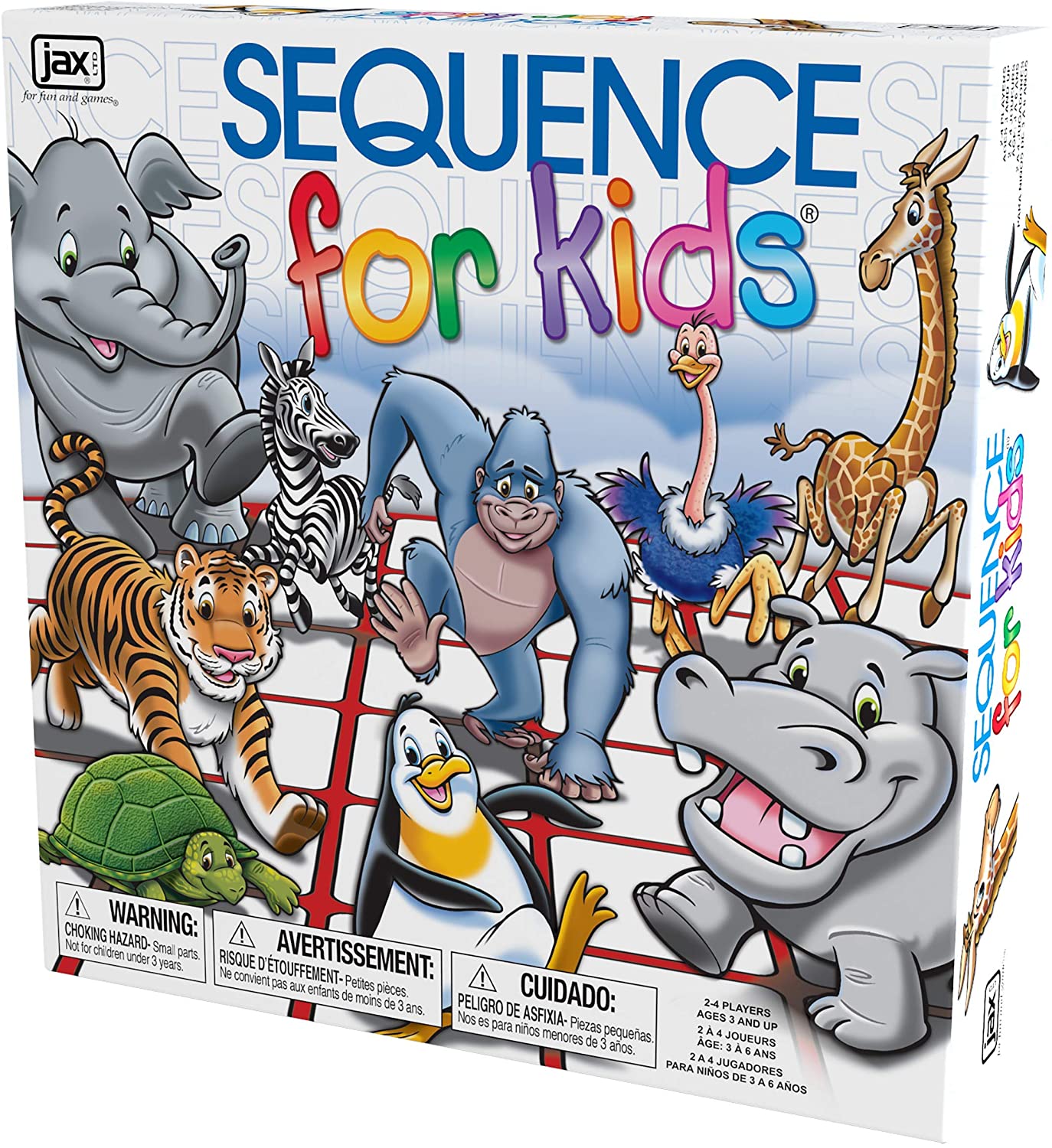 SEQUENCE for Kids Trilingual Board Game - WiredVillage Games - Jax