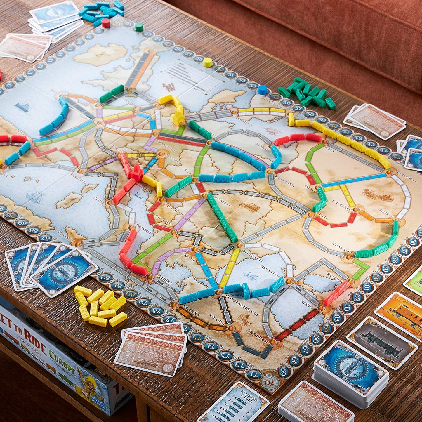Ticket to Ride Europe Board Game - WiredVillage Games - Days of Wonder