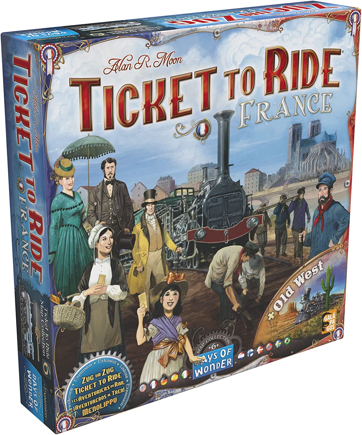 TICKET TO RIDE: MAP #6 - FRANCE / OLD WEST - WiredVillage Games - Wiredvillage Games