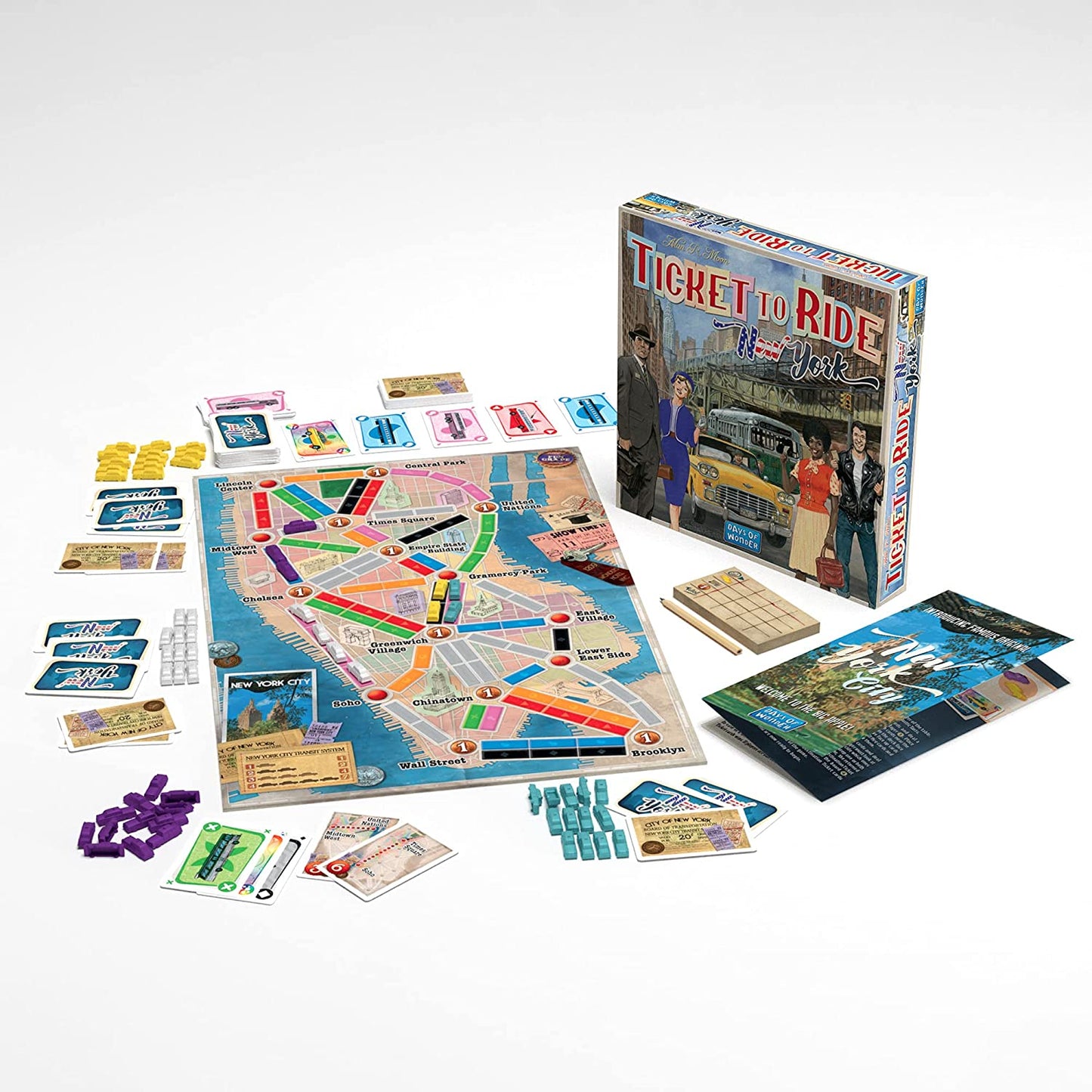 Ticket to Ride New York Board Game - WiredVillage Games - Days of Wonder