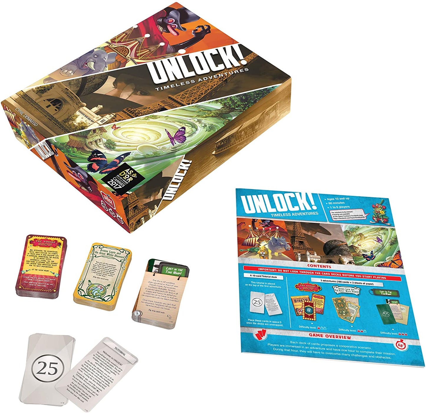UNLOCK! Timeless Adventures Card Game - WiredVillage Games - Space Cowboys
