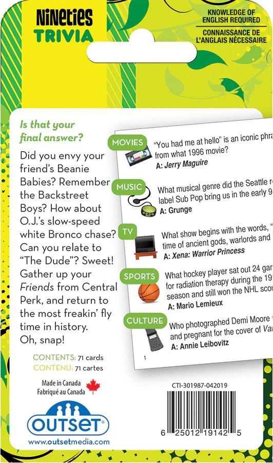 1990s - A Decade of Trivia - WiredVillage GamesOutset Media