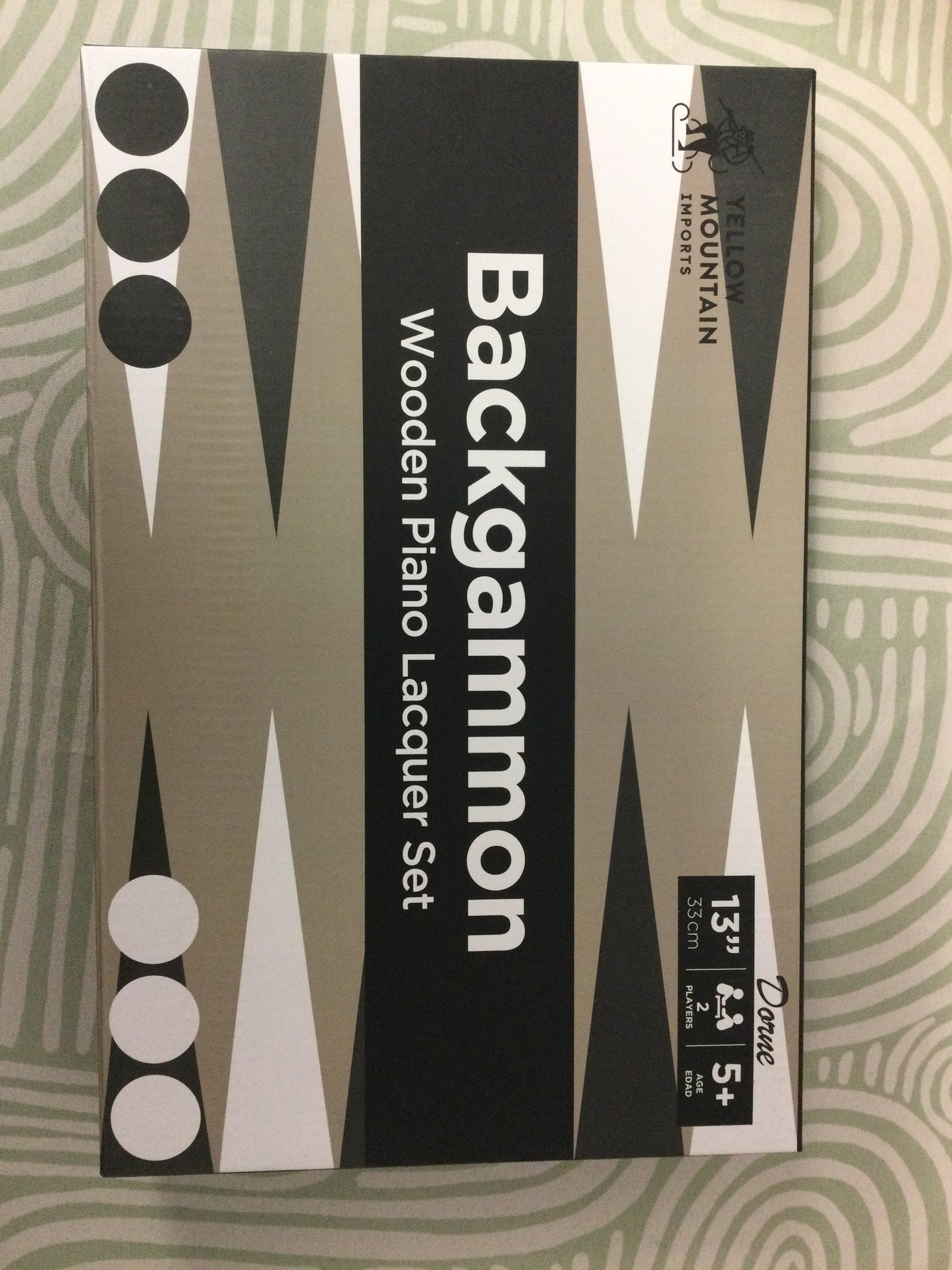 Backgammon Piano Lacquer Set