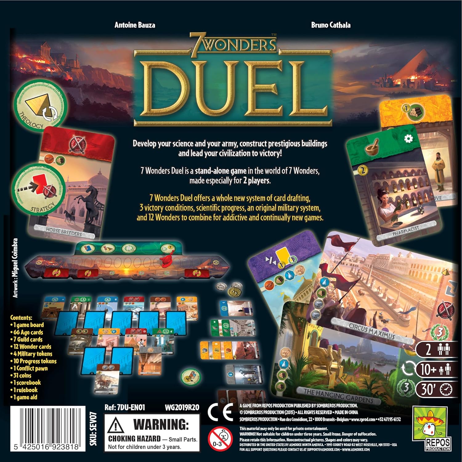 7 WONDERS - DUEL - WiredVillage GamesRepos Production