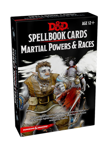 Spellbook Cards: Martial Powers & Races