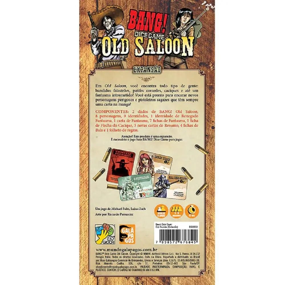 Bang! The Dice Game: Old Saloon Expansion - WiredVillage GamesDa Vinci Games