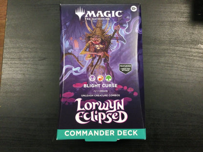 Magic the Gathering Lorwyn Eclipsed Blight Curse Commander Deck - WiredVillage Games - Wizards of the Coast