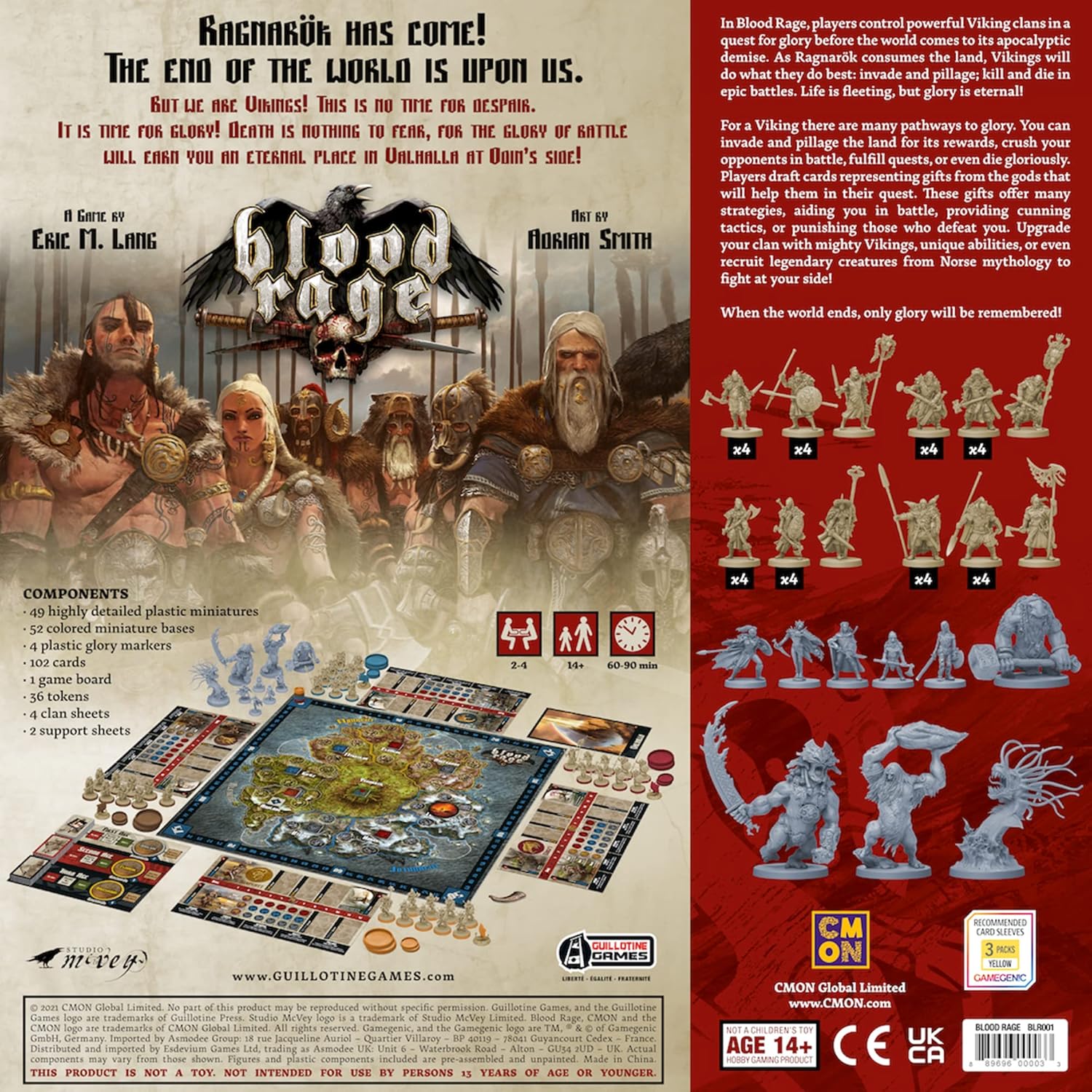Blood Rage Board Game - WiredVillage Games - CMON