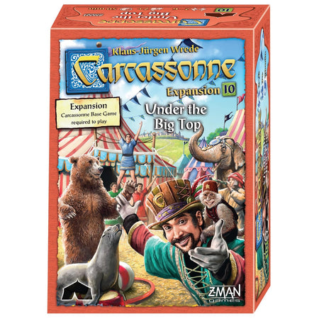 Carcassonne Under the Big Top Board Game EXPANSION 10 - WiredVillage Games - Z - Man Games