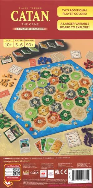 CATAN Exp: 5 - 6 Players - 6th Edition - WiredVillage Games - Catan Studio