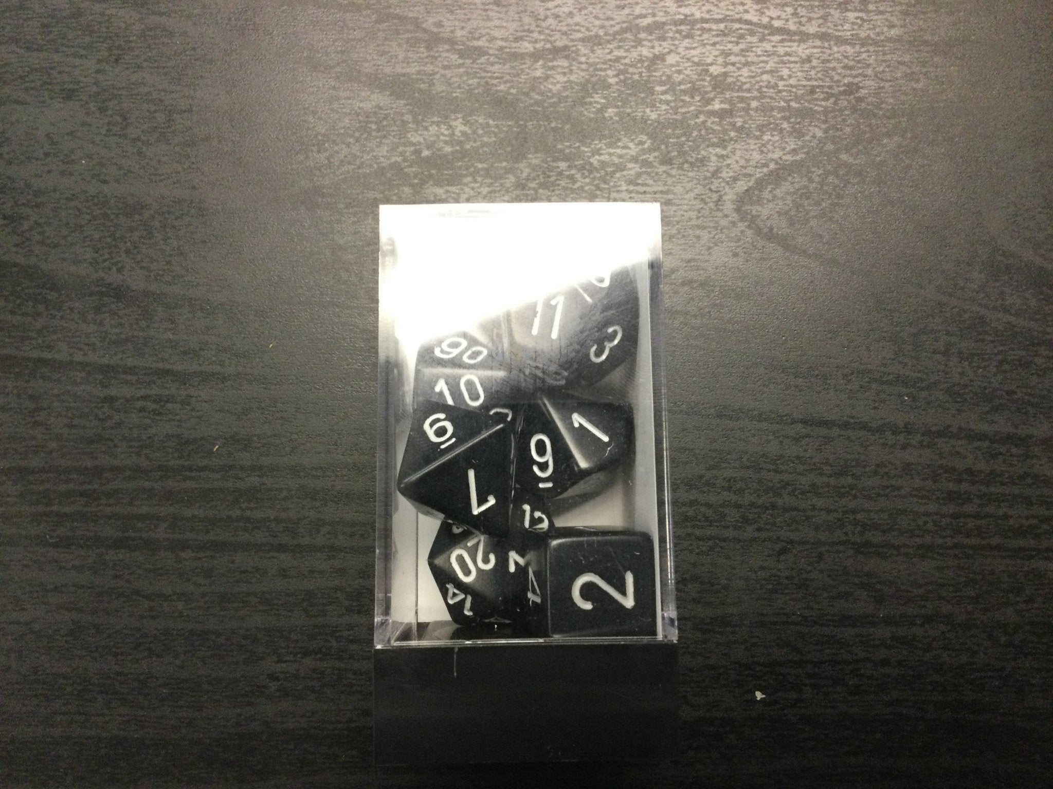 Chessex dice - Black - WiredVillage Games - Chessex
