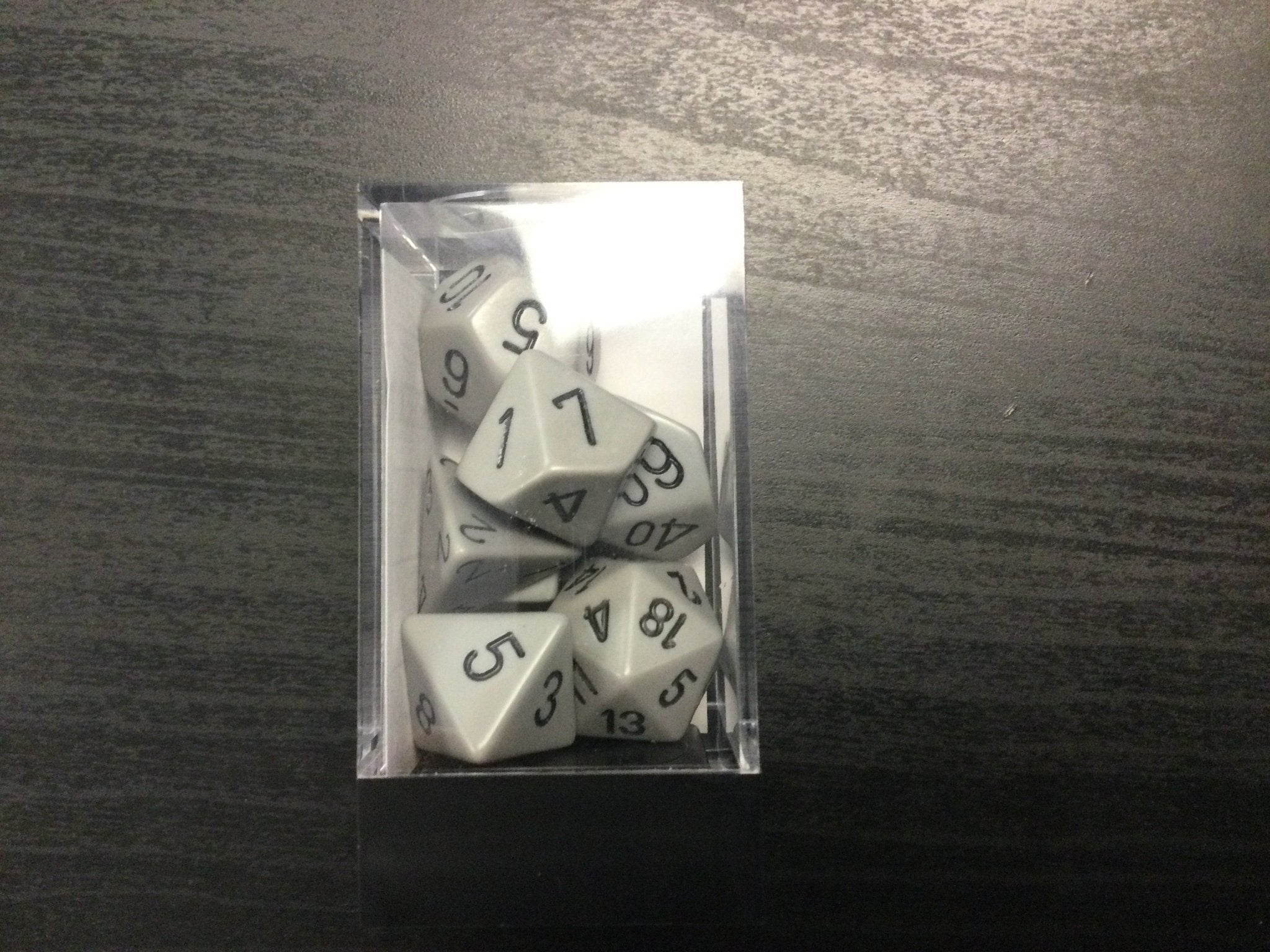Chessex dice - Grey - WiredVillage Games - Chessex