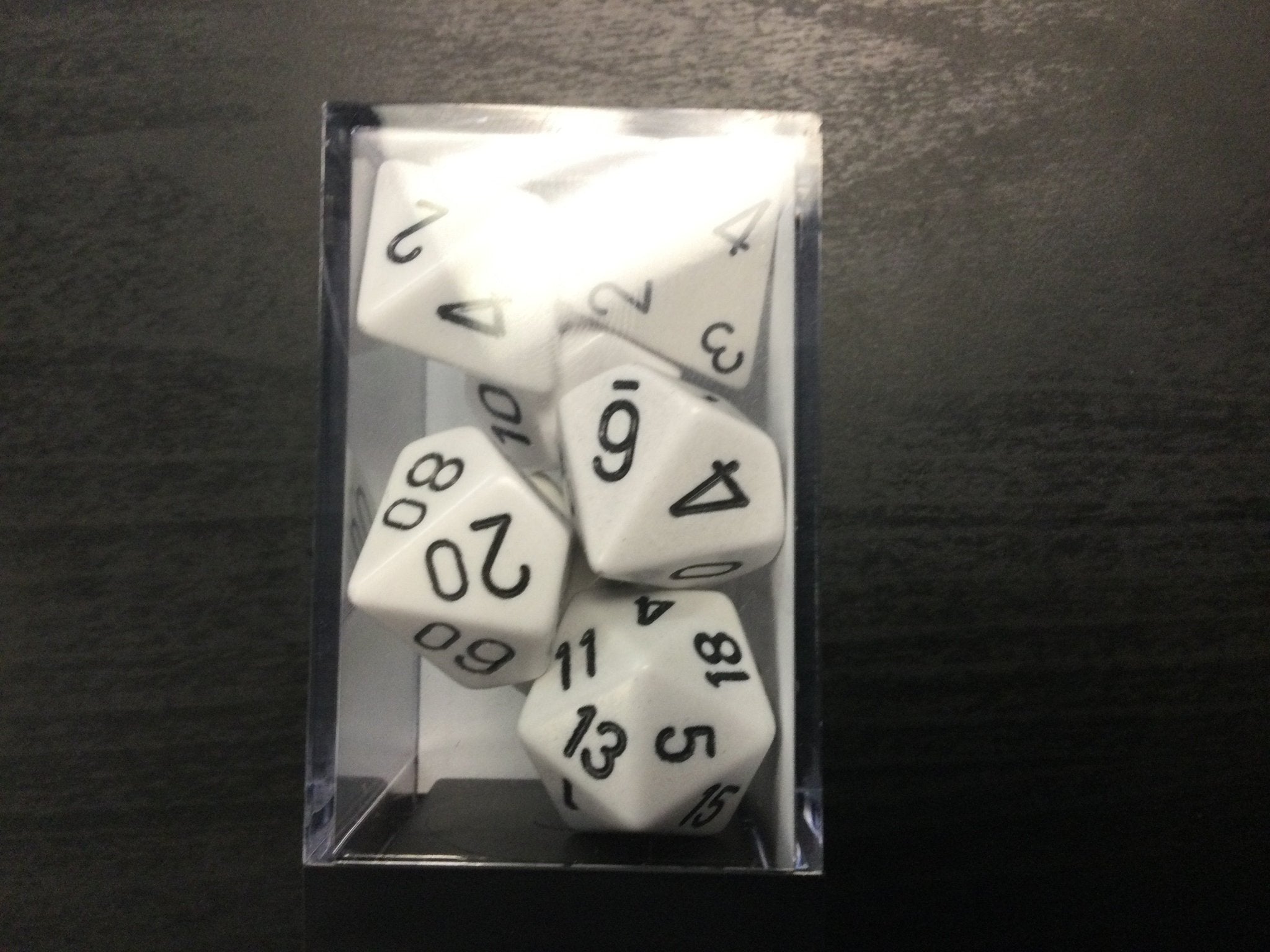 Chessex dice - white - WiredVillage Games - Chessex