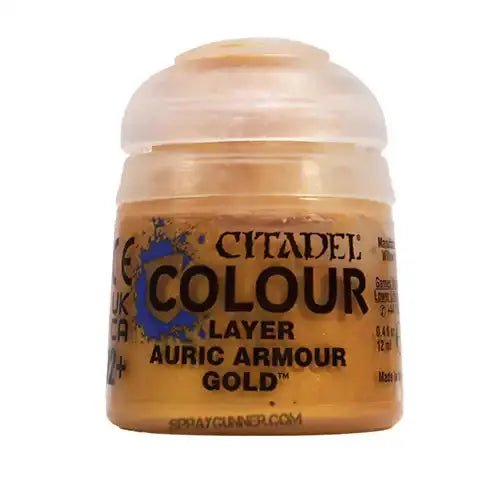Citadel Colour Base Auric Armour Gold - WiredVillage Games - Games Workshop