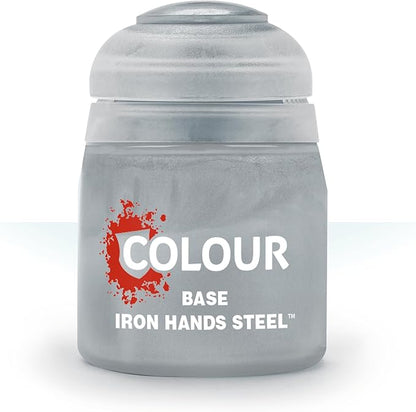Citadel Colour base Iron Hands Steel – Warhammer 40K Paint - WiredVillage Games - Games Workshop