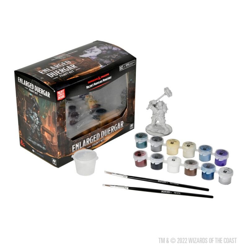 D&D Nolzur’s Marvelous Miniatures: Paint Kit – Enlarged Duergar - WiredVillage GamesWizKids